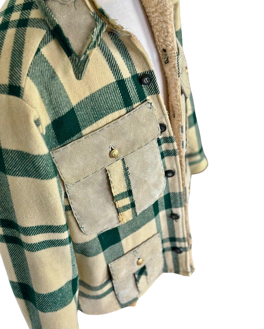 Vintage Woolrich Green Plaid Jacket — Custom One-of-One