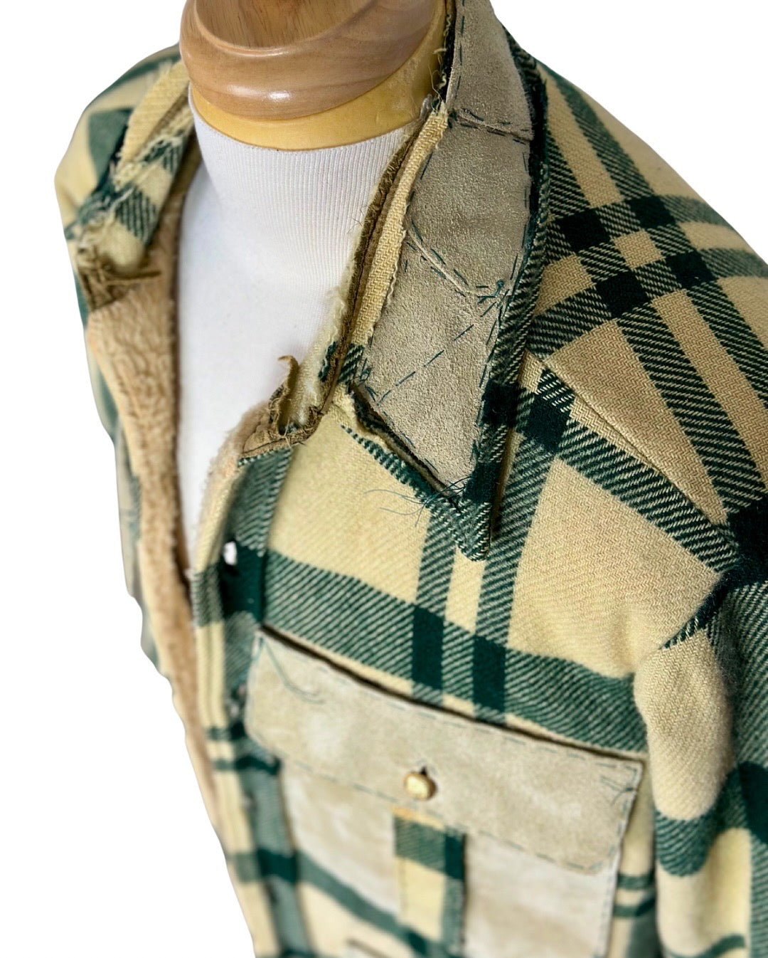 Vintage Woolrich Green Plaid Jacket — Custom One-of-One