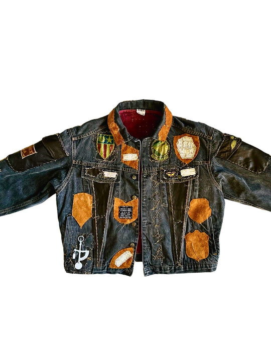 Avirex NYC Patchwork Denim Jacket