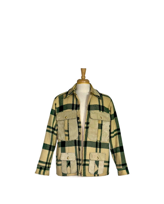 Vintage Woolrich Green Plaid Jacket — Custom One-of-One