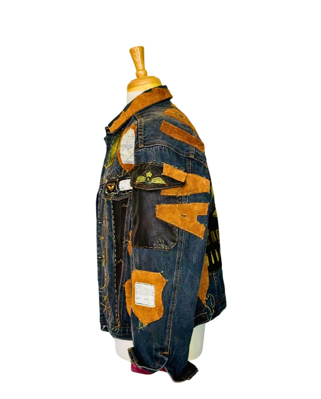 Avirex NYC Patchwork Denim Jacket