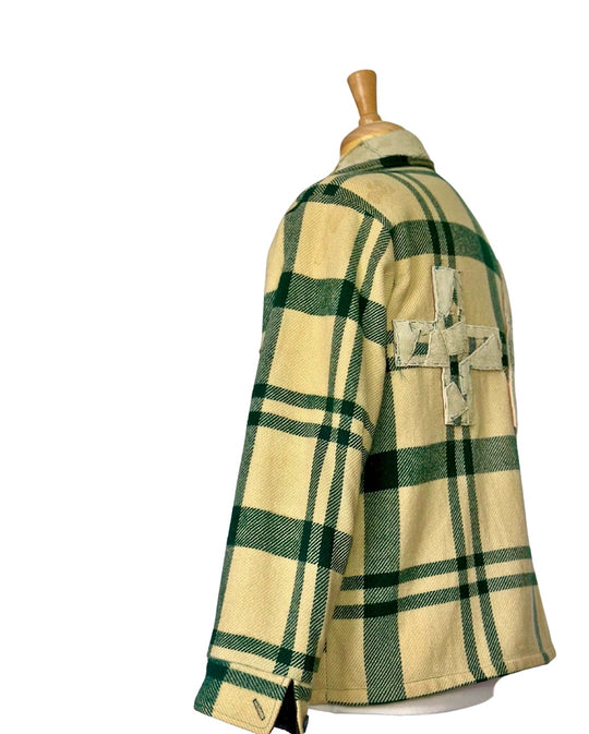 Vintage Woolrich Green Plaid Jacket — Custom One-of-One