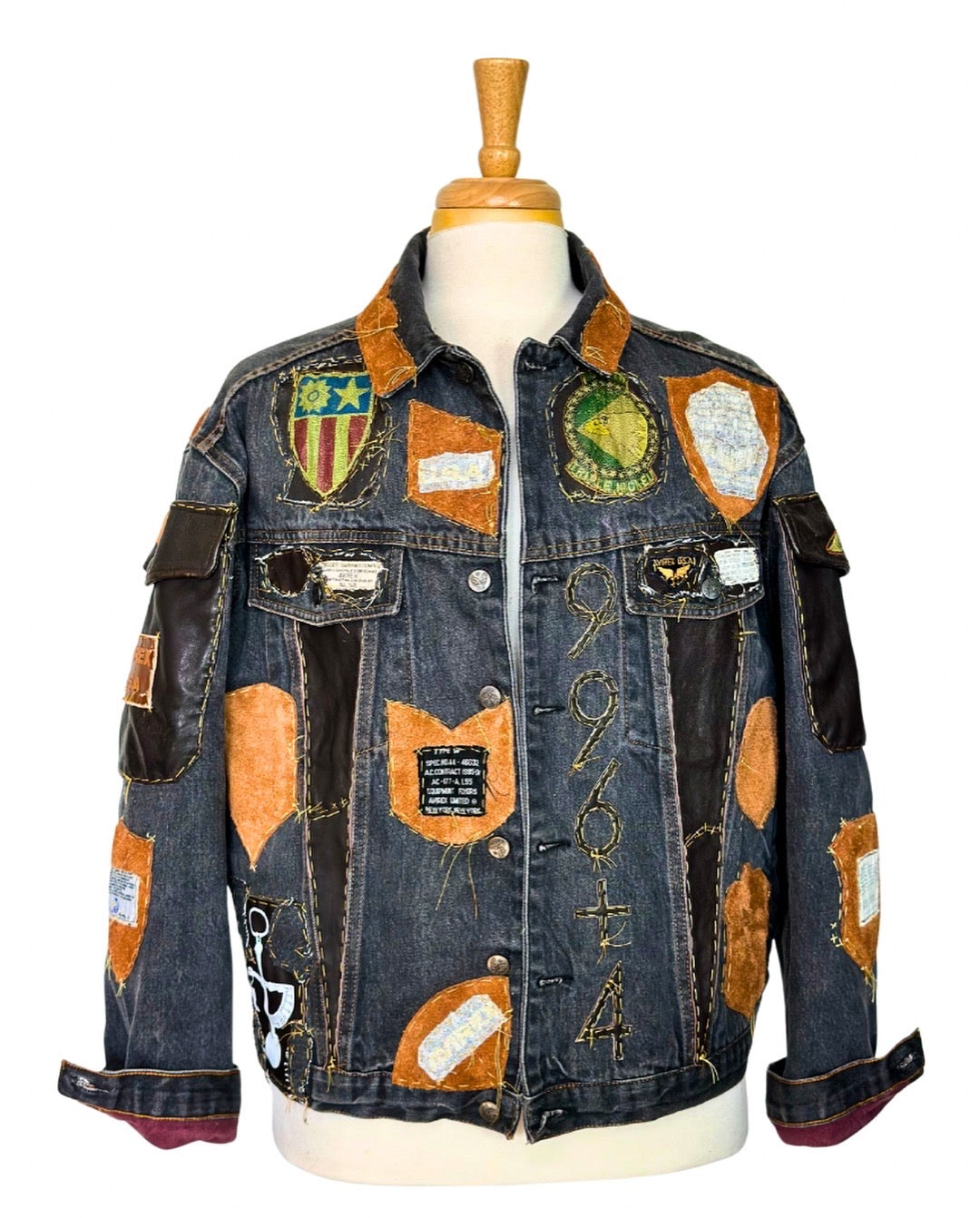 Avirex NYC Patchwork Denim Jacket