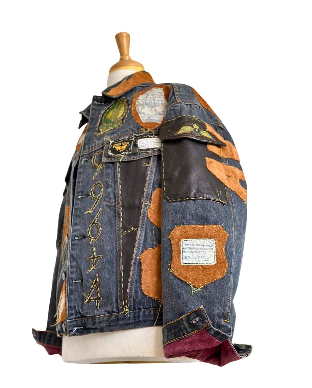 Avirex NYC Patchwork Denim Jacket